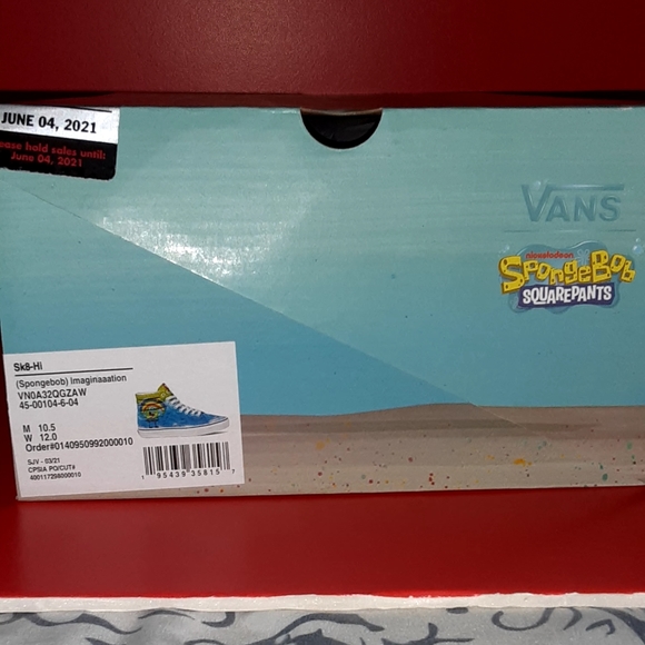 Premium Van's spongebob, brand new sneakers size 10.5 men or 12 for woman - Picture 2 of 7